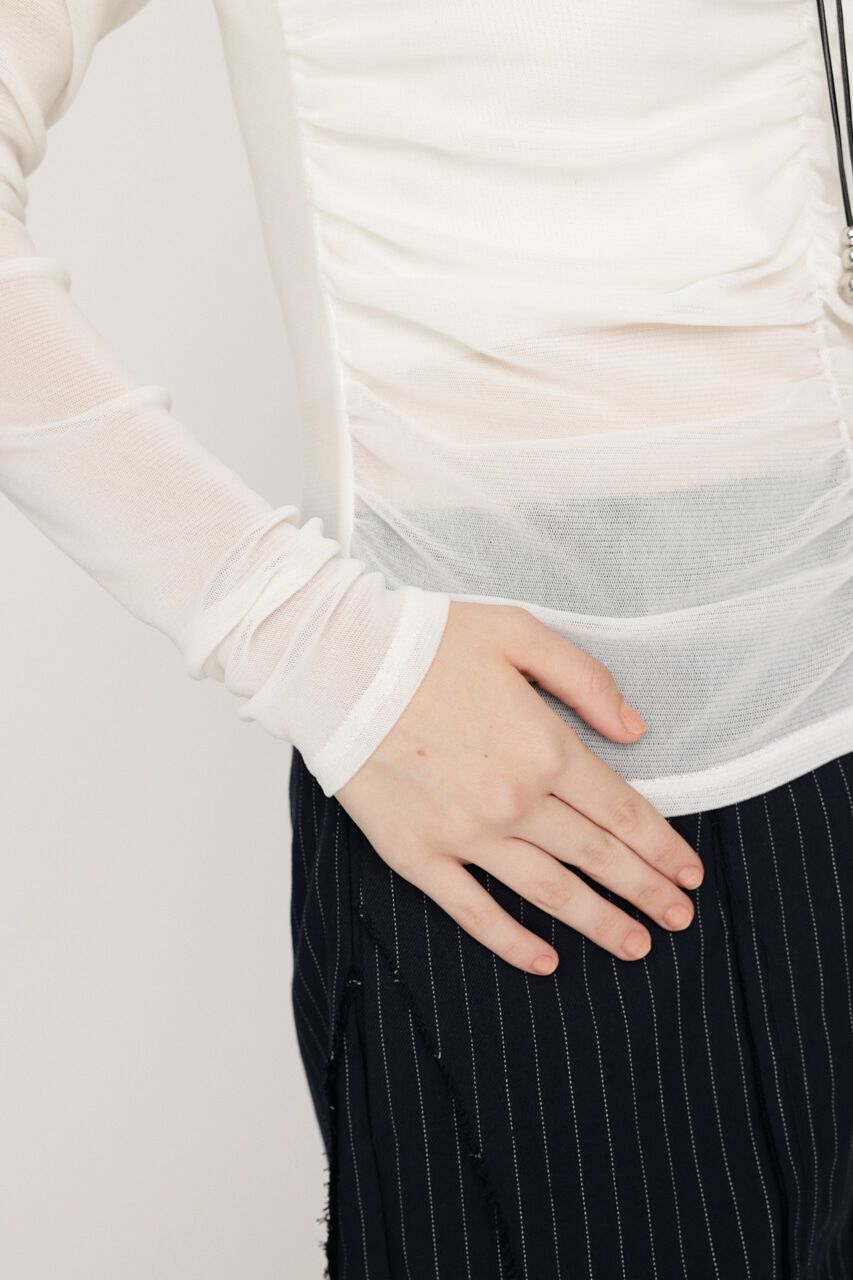 SLY「FRONT GATHER PUFF トップス」|Tシャツ・カットソー|