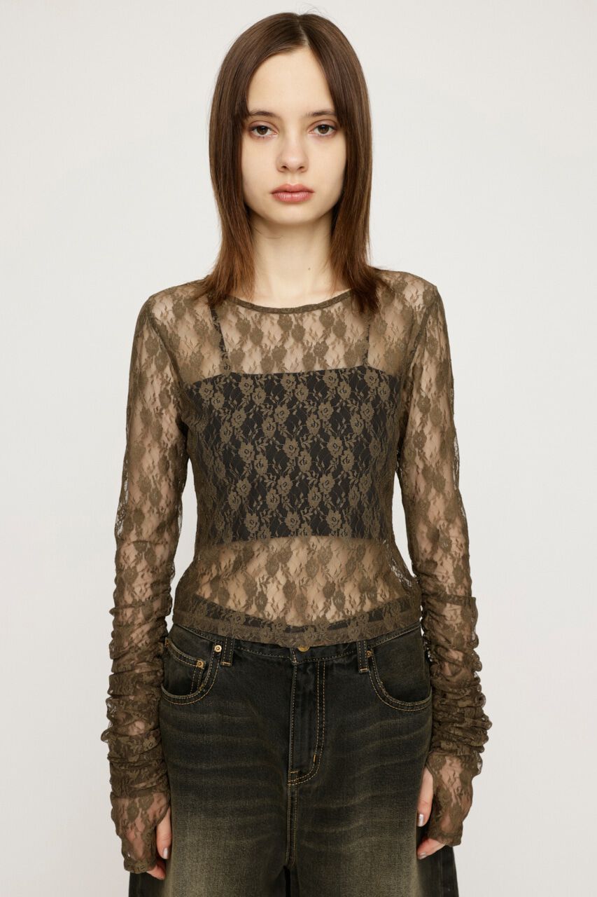 SLY「BASIC CUT LACE トップス」|Tシャツ・カットソー|