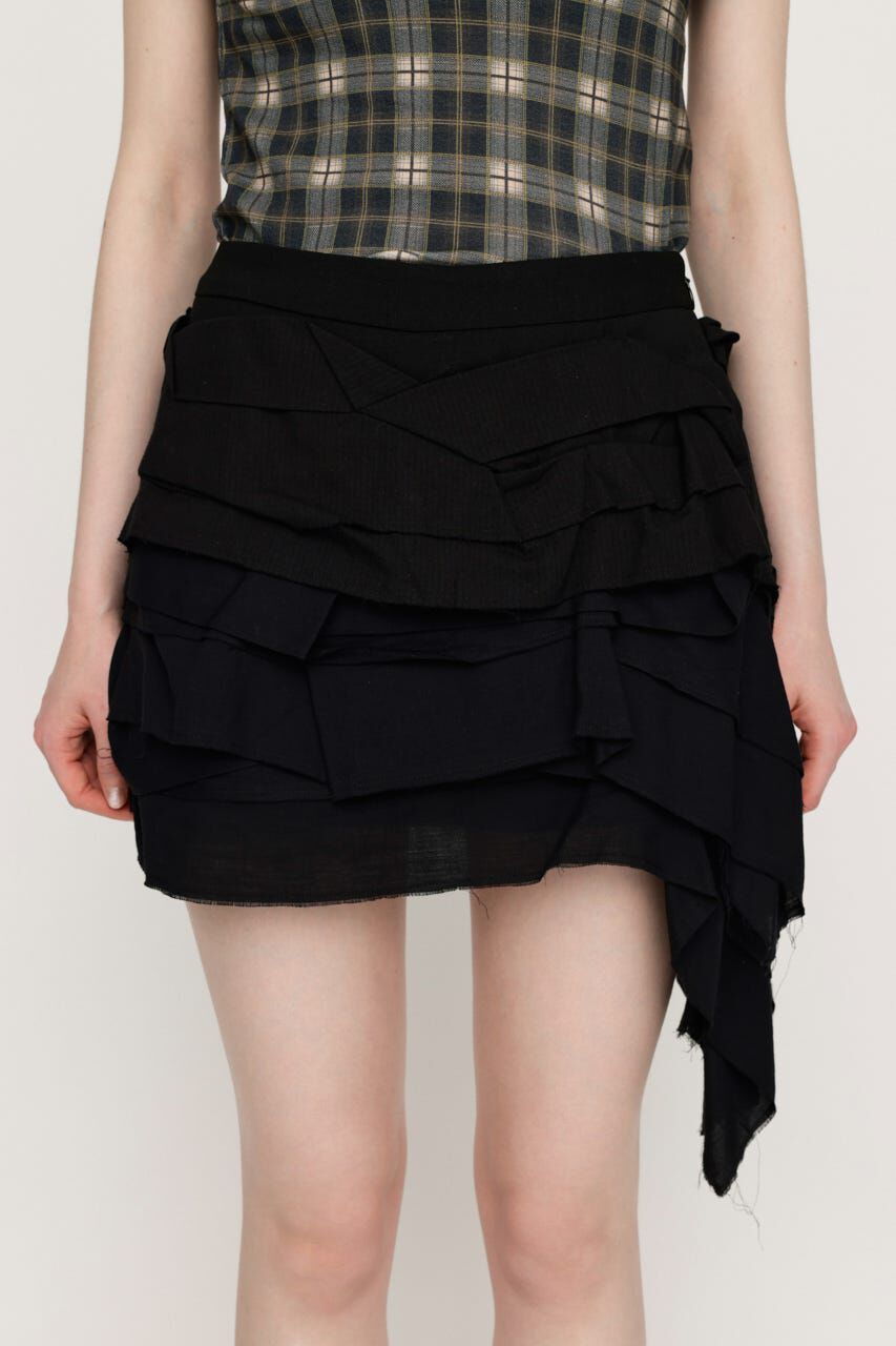 SLY「FRILL DRAPE スコート」|スカート|