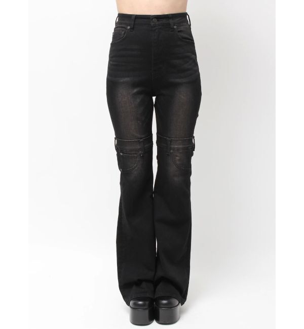 EMODA「ハイカバーフレアパギンス」|デニム|