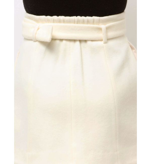 MERCURYDUO「ウールベルテッドミニスカート」|スカート|