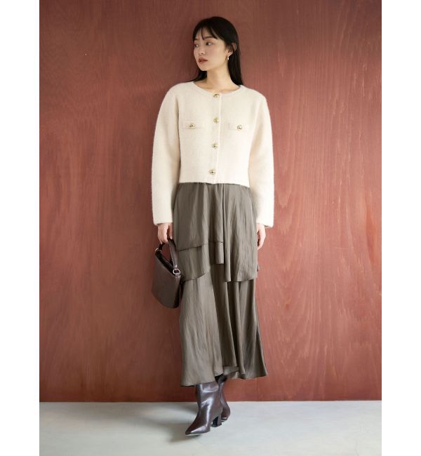 LAGUNAMOON「ヘムスリットティアードスカート」|スカート|