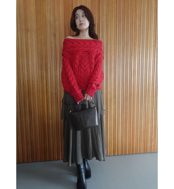 LAGUNAMOON「ヘムスリットティアードスカート」|スカート|