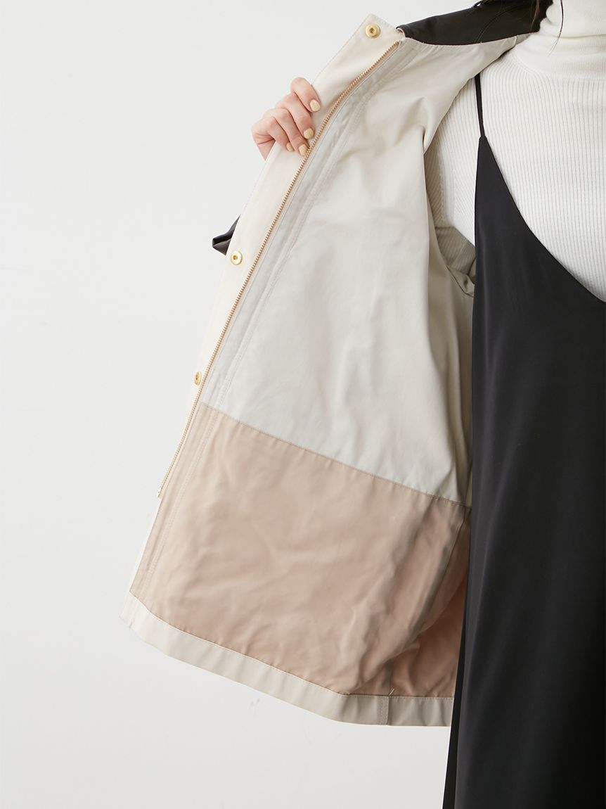 Mila Owen「ハーフ丈ハンティングジャケット」|ミリタリージャケット|