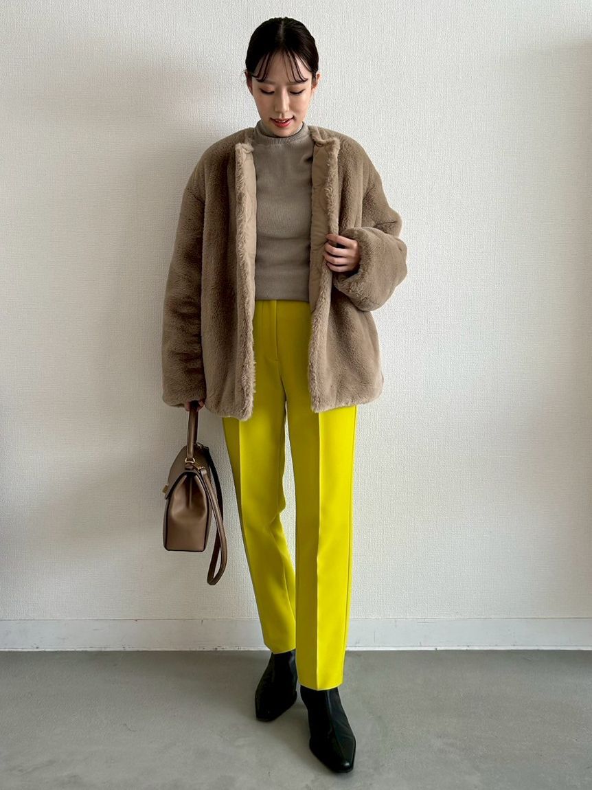 Mila Owen「シアーラメタートルネックリブニット」|ニット・セーター|