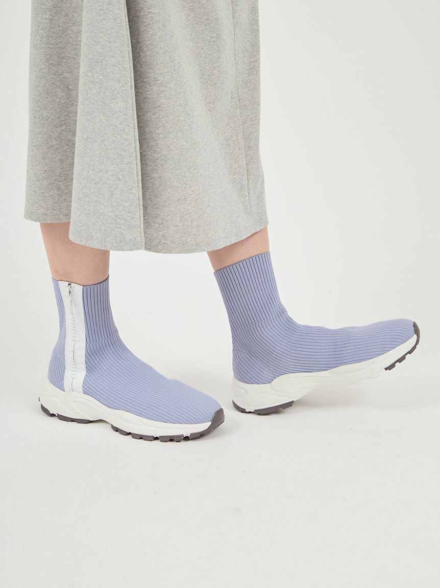 emmi atelier「ecoニットスニーカーソールブーツ」|ショートブーツ|BLU