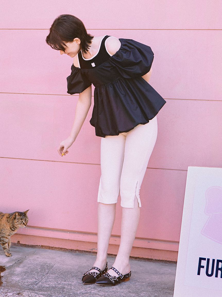 FURFUR「クロスストラップアイレットシューズ」|サンダル|