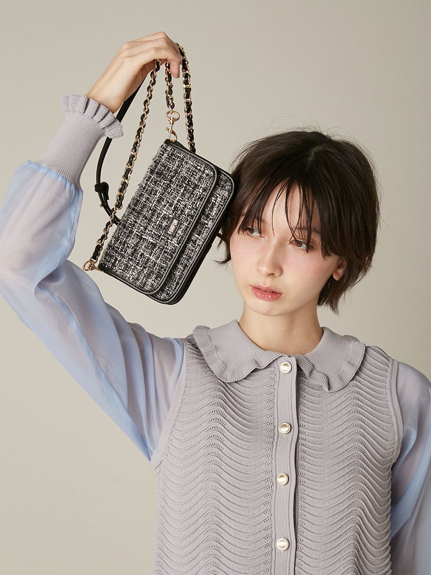 FURFUR「【限定カラー】ツイードロゴフォンホルダー」|ショルダー・メッセンジャー|