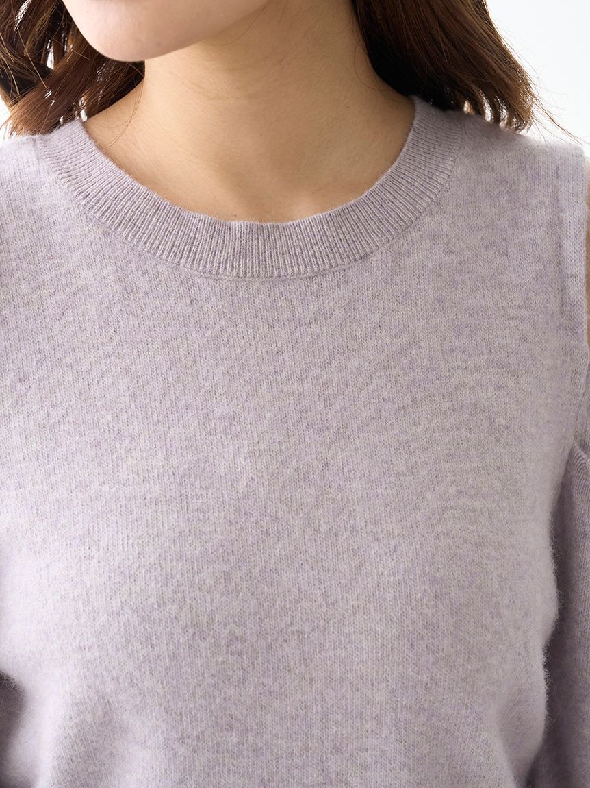 SNIDEL「シースルーショルダーニットワンピース」|ワンピース|