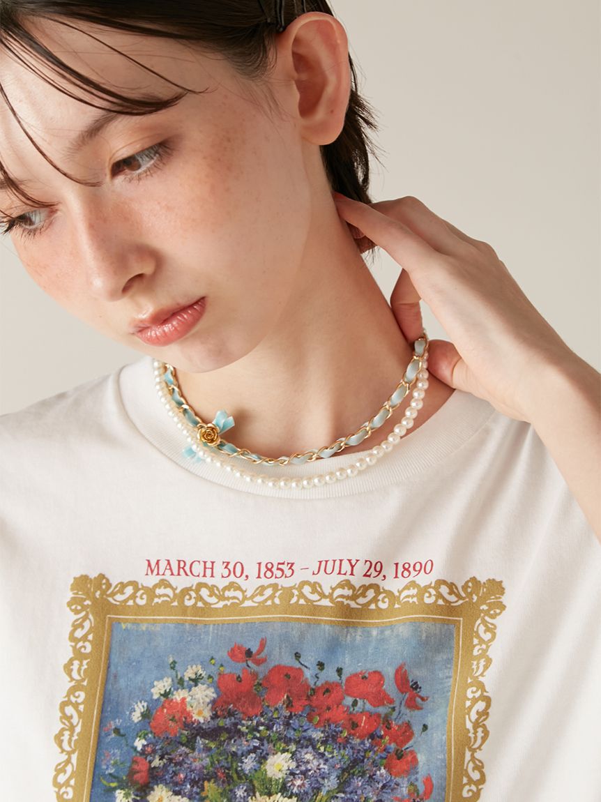 LILY BROWN「ベルベットリボン2連ネックレス」|ネックレス|