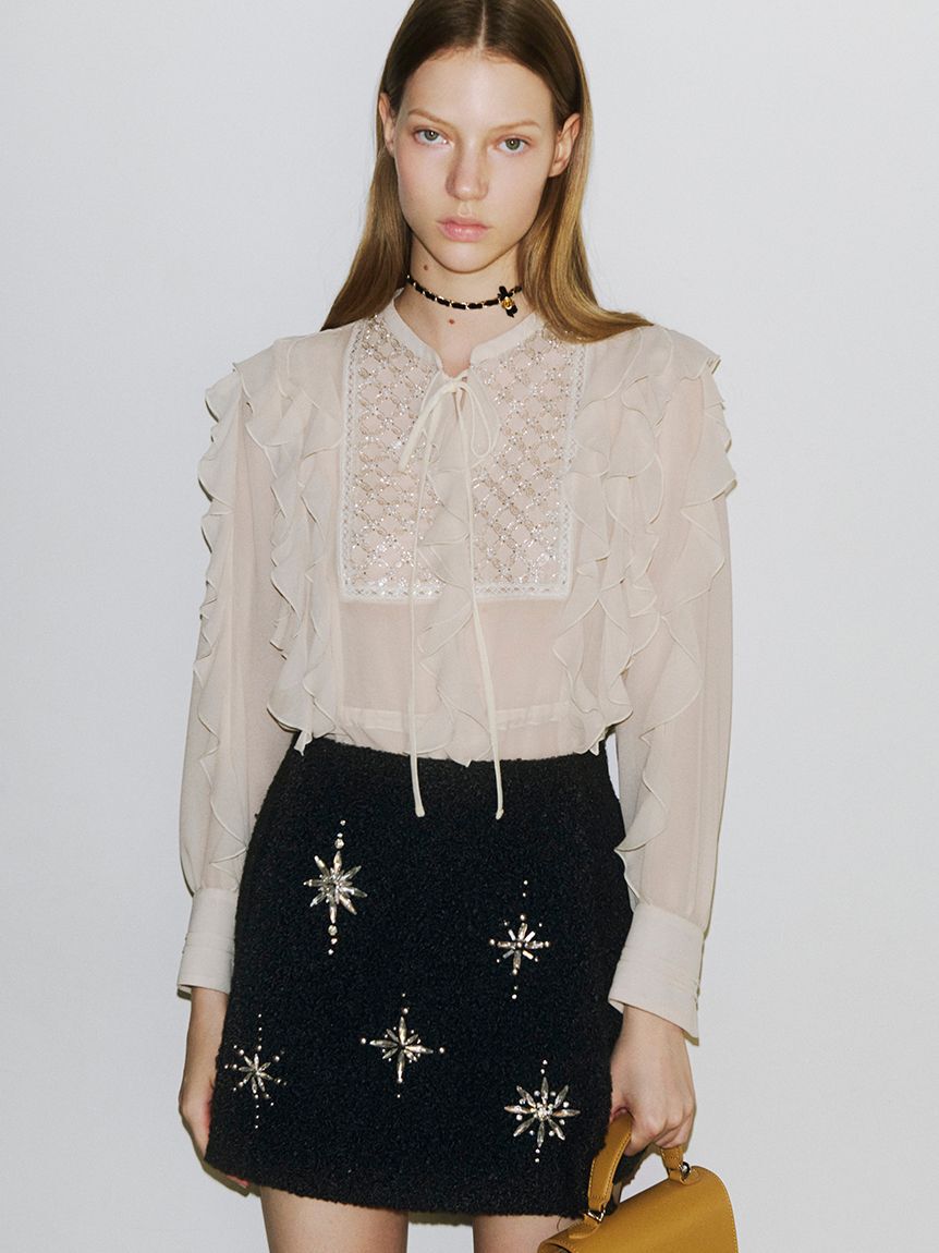 LILY BROWN「ベルベットリボン2連ネックレス」|ネックレス|