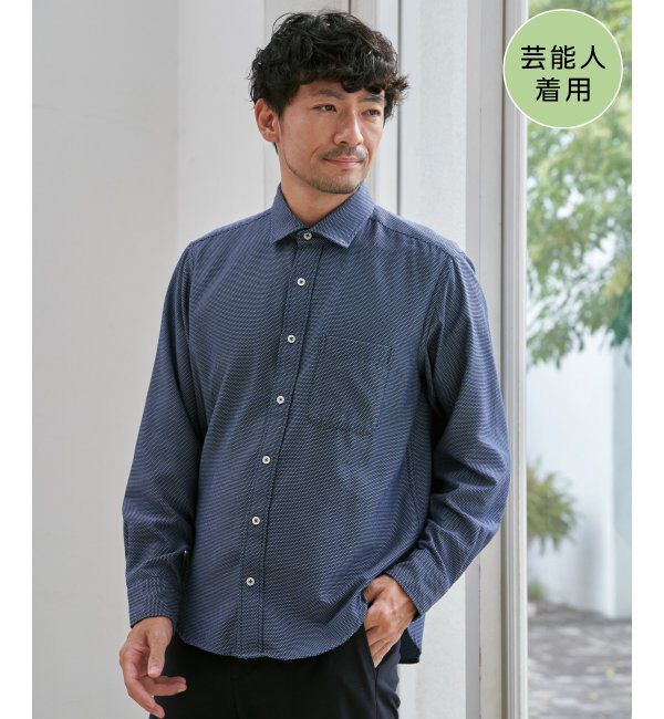 IKKA LOUNGE「デニムライクスイスカラーシャツ」|シャツ・ブラウス|