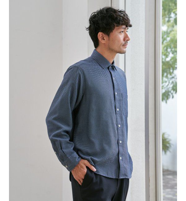 IKKA LOUNGE「デニムライクスイスカラーシャツ」|シャツ・ブラウス|