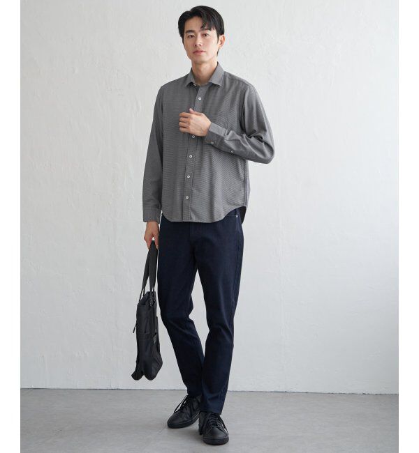IKKA LOUNGE「デニムライクスイスカラーシャツ」|シャツ・ブラウス|