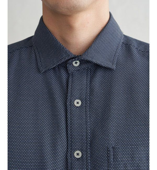 IKKA LOUNGE「デニムライクスイスカラーシャツ」|シャツ・ブラウス|