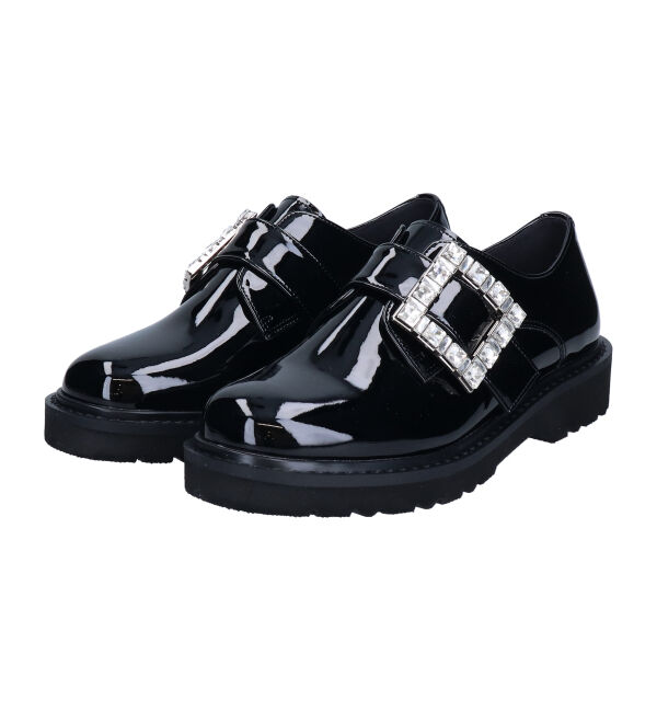 Bridget Birkin「【Bridget Birkin】スクエアサイドビジューローファー(551650)」|ローファー|