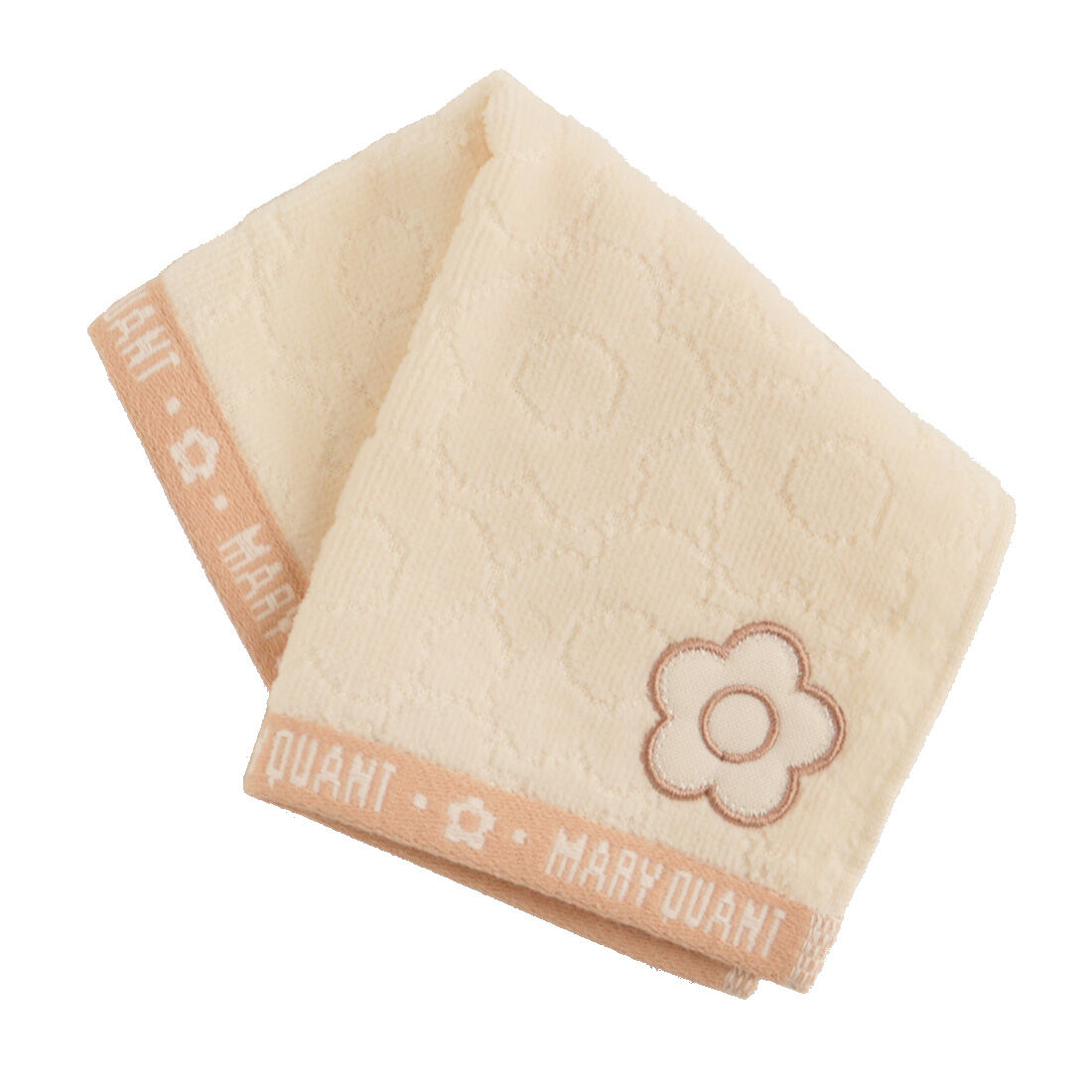 「MARY QUANT ミニタオルハンカチ＜デイジー＞」|タオル|アイボリー
