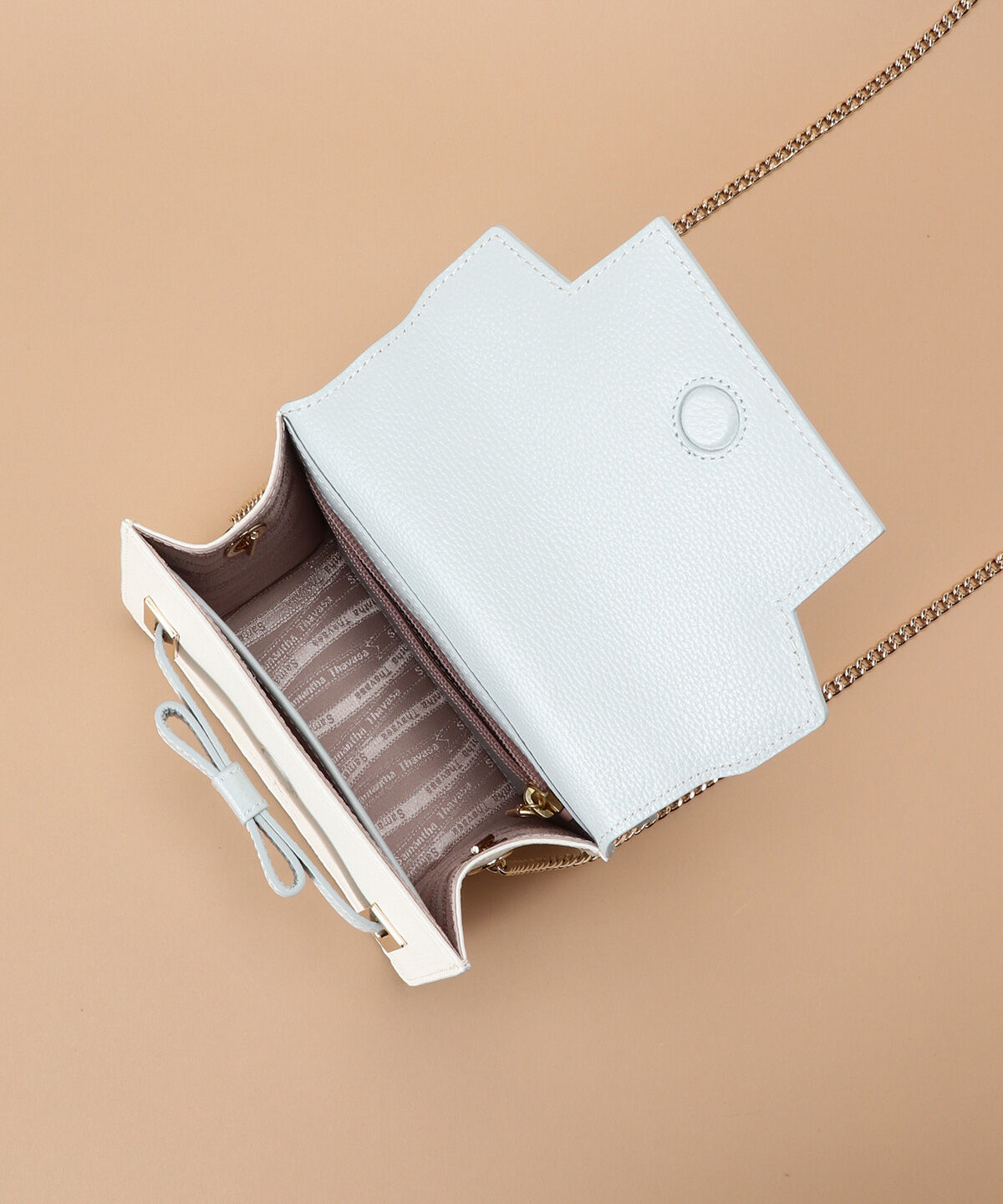 Samantha Thavasa「バイカラーエムシュシュⅡ ショルダーバッグ 小サイズ」|ショルダー・メッセンジャー|