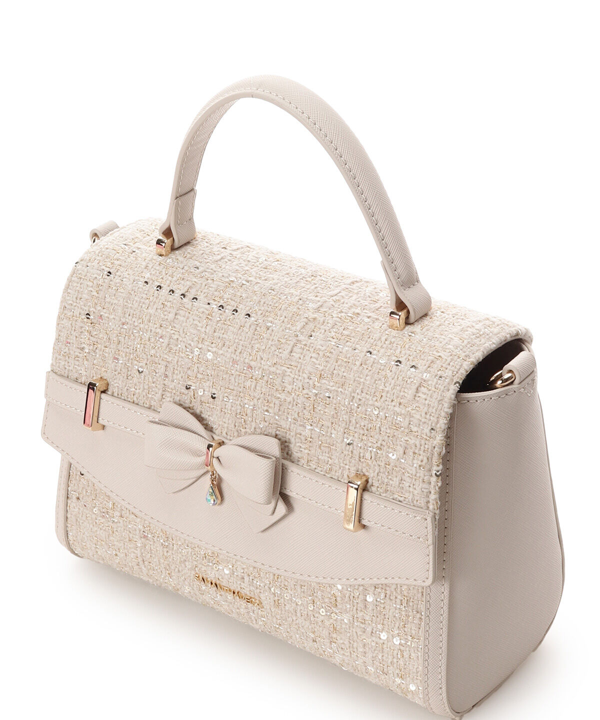 Samantha Vega「ツイードアクセントリボンショルダーバッグ」|ショルダー・メッセンジャー|