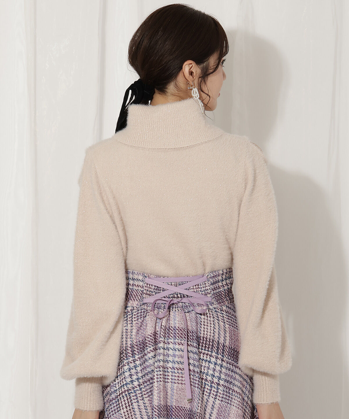 WILLSELECTION「ショルダースリットオフタートルフェザーニット」|ニット・セーター|