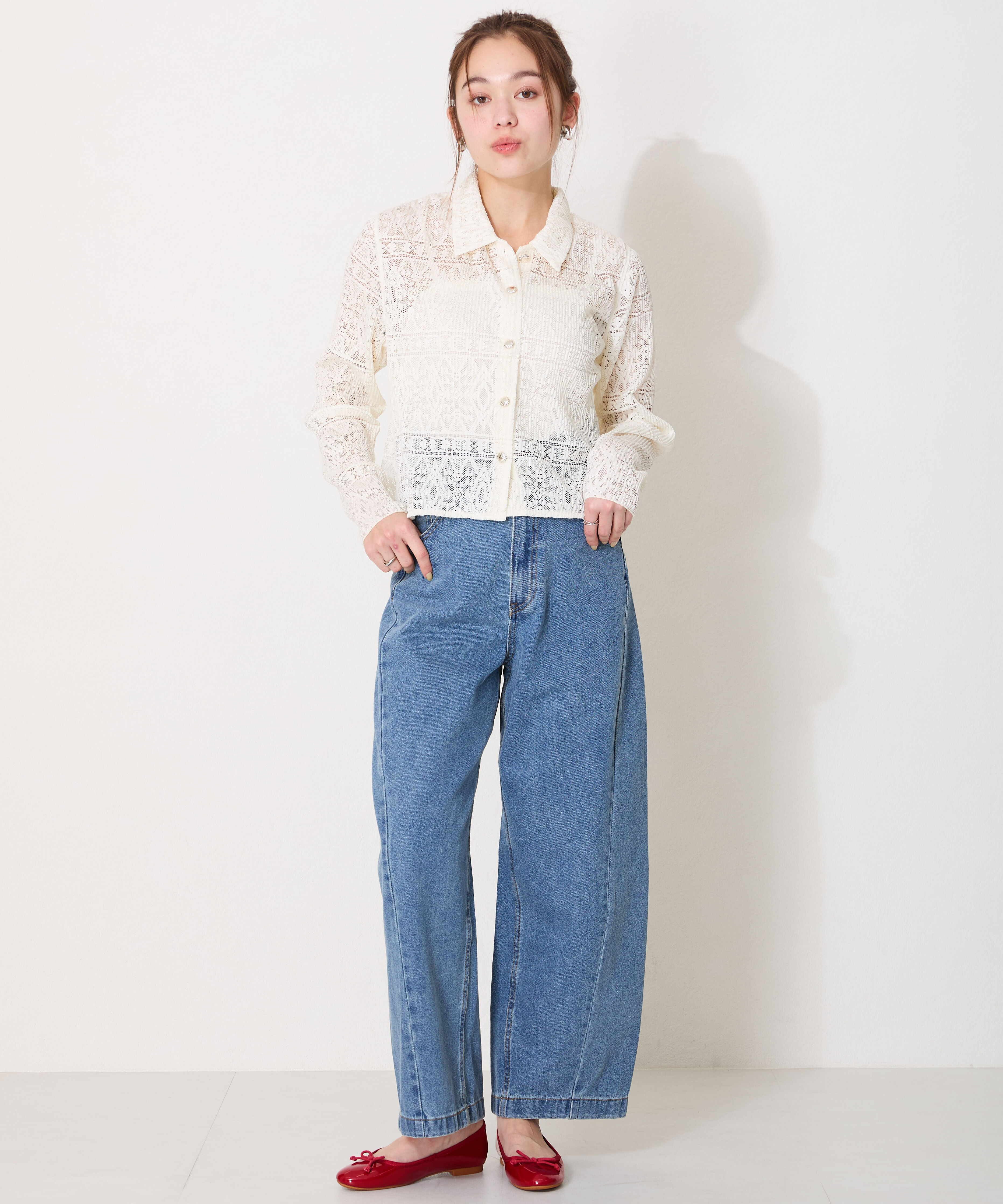 ORiental TRaffic「【 WEB限定 /累計7万足突破】 バレエシューズ /R-4006 パンプス フラット 厚手クッション エナメル」|パンプス|