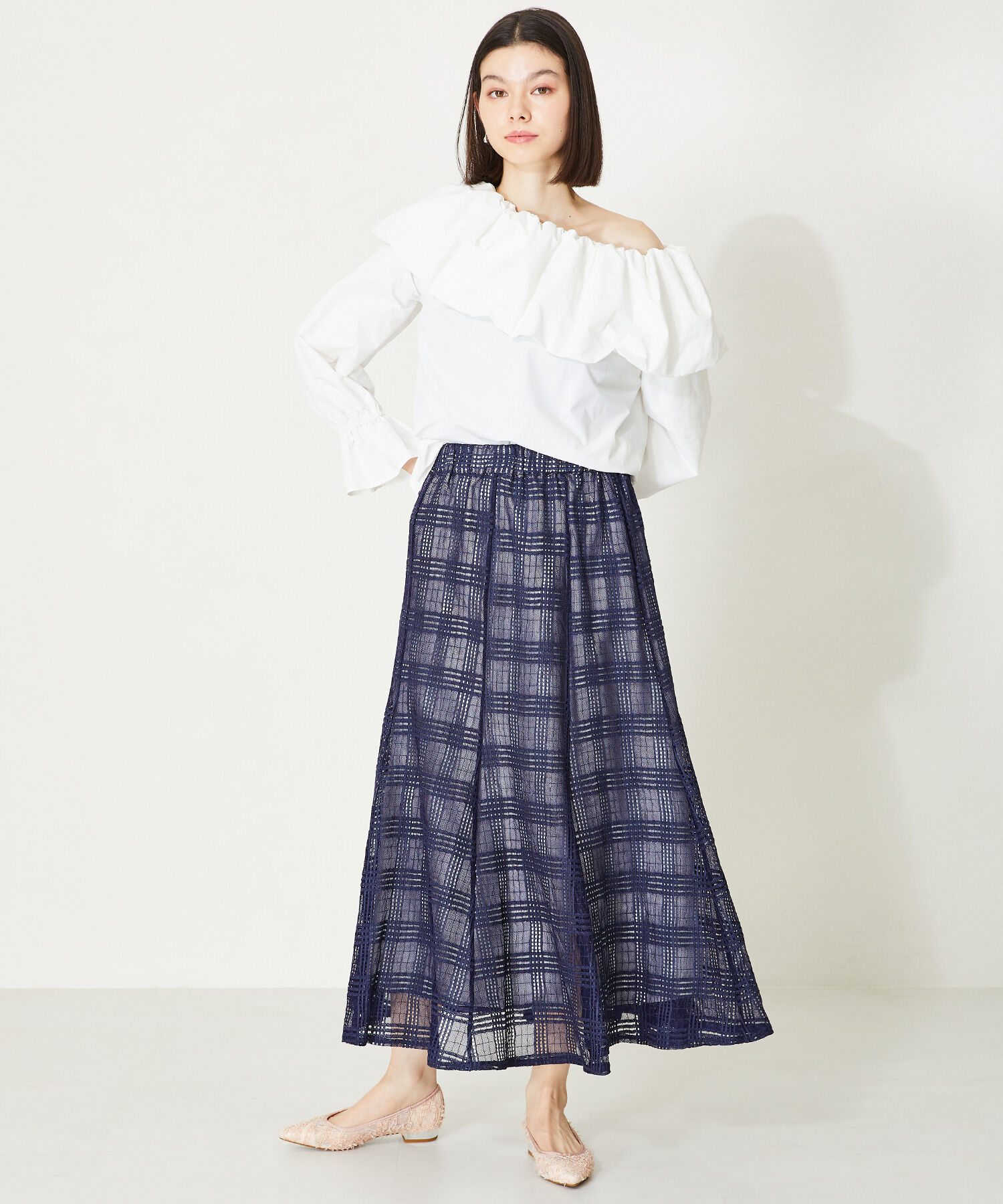 ORiental TRaffic「メタリックヒールチュールパンプス/41102」|パンプス|