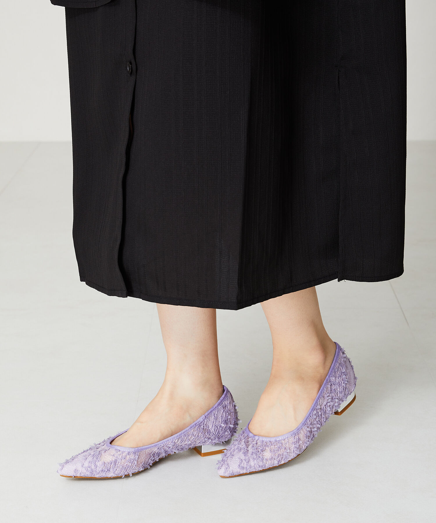 ORiental TRaffic「メタリックヒールチュールパンプス/41102」|パンプス|