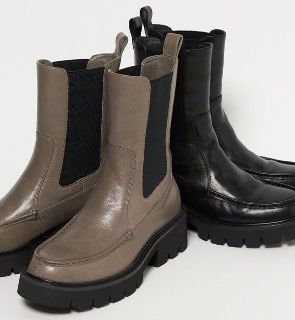 ODETTE E ODILE「チェルシーモカ ショートブーツ55&uarr;」|ショートブーツ|