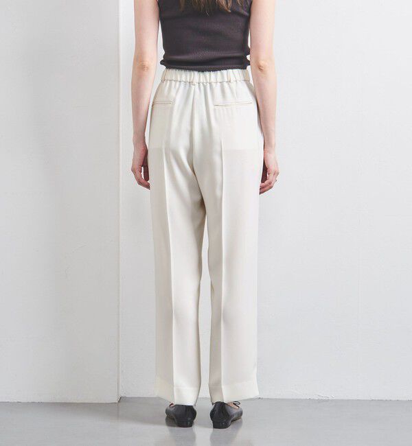 UNITED ARROWS「2タック ワイドパンツ WHITE」|スラックス|