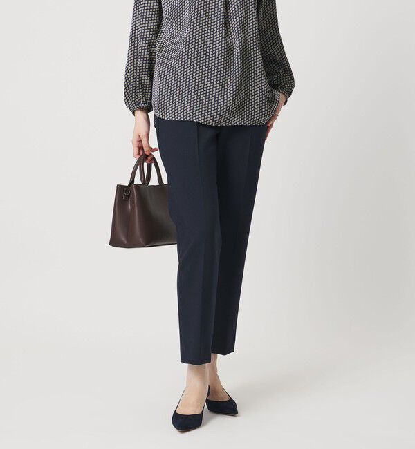 UNITED ARROWS「ダブルクロス ストレート パンツ ‐ウォッシャブル‐」|チノ|