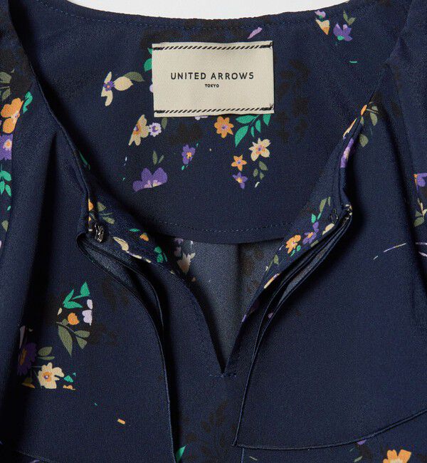 UNITED ARROWS「フラワー プリント ブラウス ‐ウォッシャブル‐」|シャツ・ブラウス|