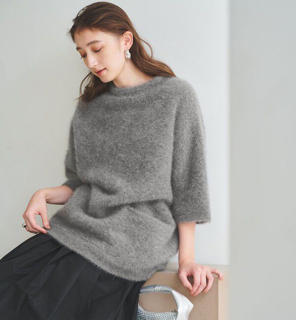 UNITED ARROWS「フォックスカシミヤ オーバーミドル プルオーバー」|ニット・セーター|