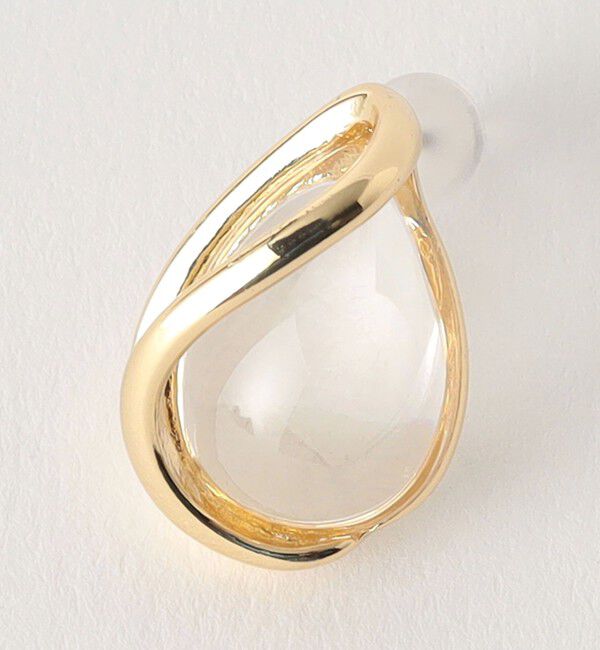 UNITED ARROWS green label relaxing「クリア シズク メタルフレーム ピアス」|ピアス|