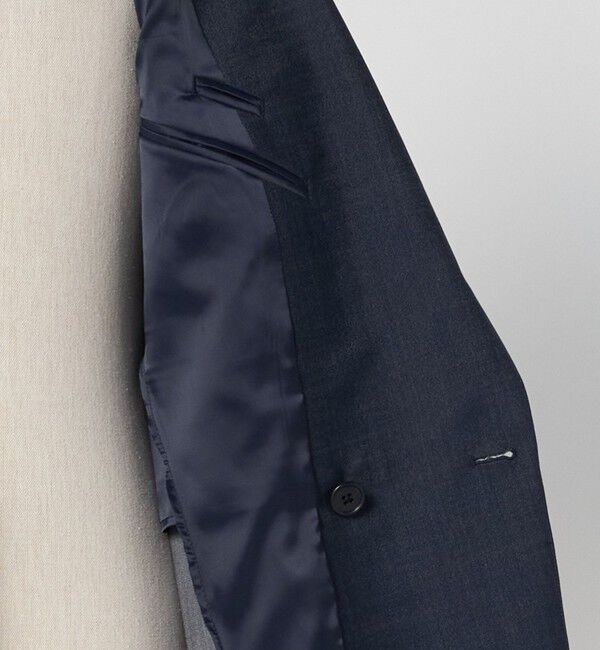 UNITED ARROWS green label relaxing「A+ デニムライク ダブルブレスト 4B スタンダード ジャケット -ウォッシャブル・ストレッチ-」|テーラードジャケット|