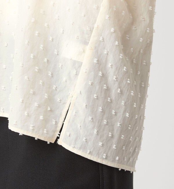 UNITED ARROWS green label relaxing「ドットジャカード ブラウス」|シャツ・ブラウス|