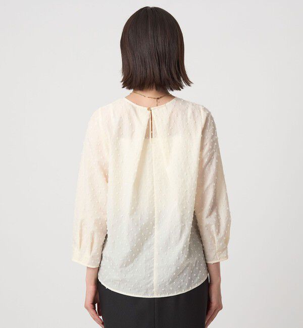 UNITED ARROWS green label relaxing「ドットジャカード ブラウス」|シャツ・ブラウス|