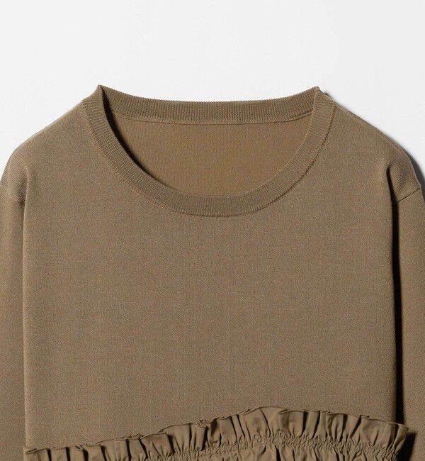 UNITED ARROWS green label relaxing「ティアード ドッキング ニット プルオーバー」|ニット・セーター|