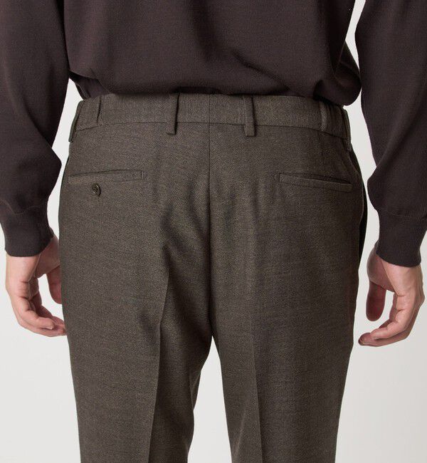 UNITED ARROWS green label relaxing「A+ TWPU ホームスパン スタンダード イージー スラックス -ウォッシャブル・ストレッチ-」|スラックス|