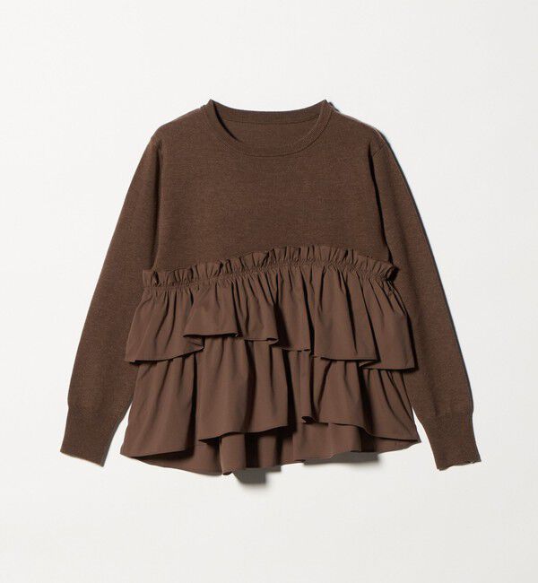 UNITED ARROWS green label relaxing「ティアード ドッキング プルオーバー ニット 2」|ニット・セーター|