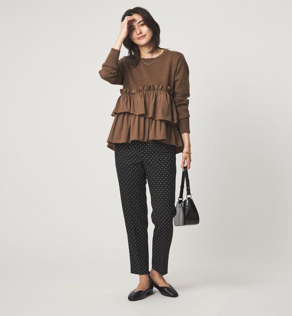 UNITED ARROWS green label relaxing「ティアード ドッキング プルオーバー ニット 2」|ニット・セーター|