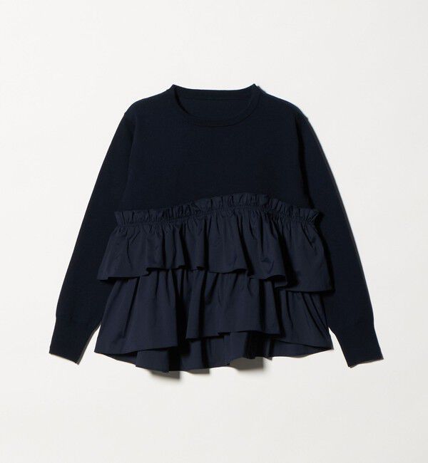 UNITED ARROWS green label relaxing「ティアード ドッキング プルオーバー ニット 2」|ニット・セーター|