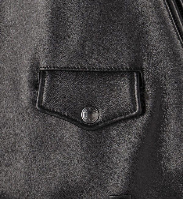 MONKEY TIME「＜monkey time＞ シープ レザー オーバーサイズ ダブルライダースジャケット」|ライダースジャケット|