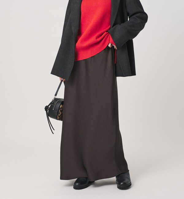 BEAUTY&YOUTH UNITEDARROWSサテンマーメイドフレアスカート BEAUTY&YOUTH UNITED ARROWS｜ポリエステルサテン マーメイドフレア