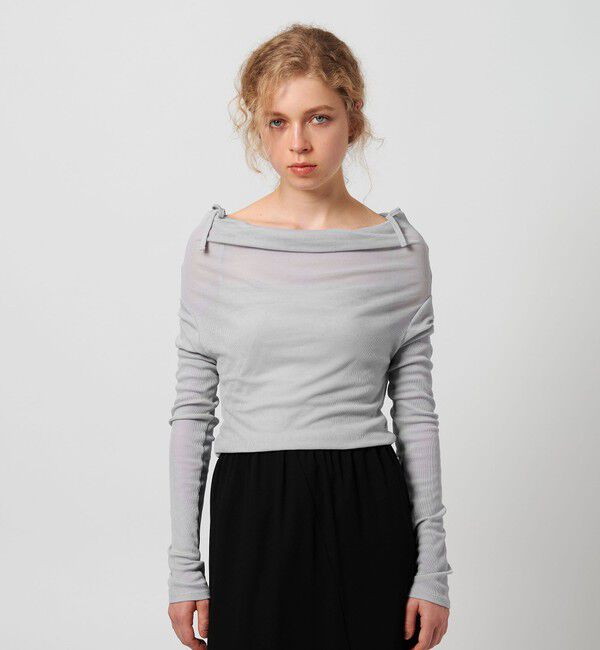 ATTISESSION「＜ATTISESSION＞コットン ナイロン リブ マルチウェイ トップス」|Tシャツ・カットソー|