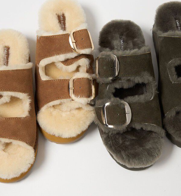 BEAUTY&YOUTH UNITED ARROWS「＜EMU Australia＞ムートン バックル サンダル」|サンダル|