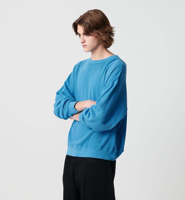 MONKEY TIME「サーマル ディストレスト クルーネック」|Tシャツ・カットソー|