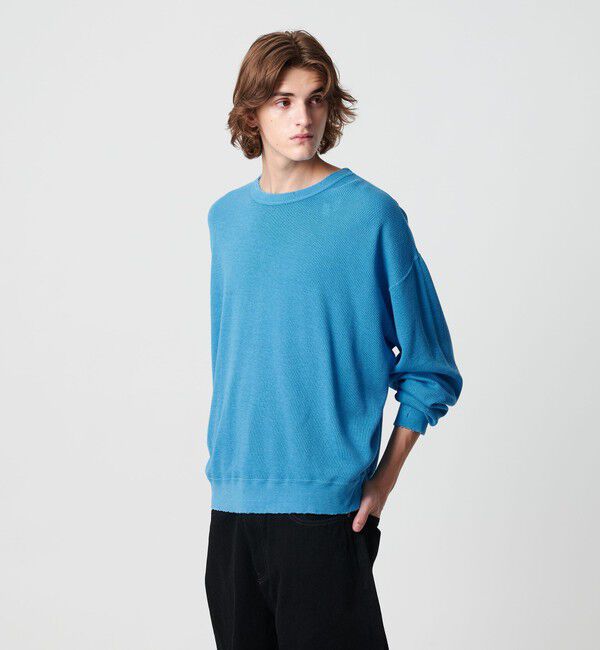 MONKEY TIME「サーマル ディストレスト クルーネック」|Tシャツ・カットソー|