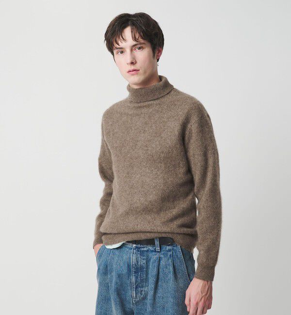 BEAUTY&YOUTH UNITED ARROWS「ヘアリー ヤク アゼ タートルニット」|ニット・セーター|