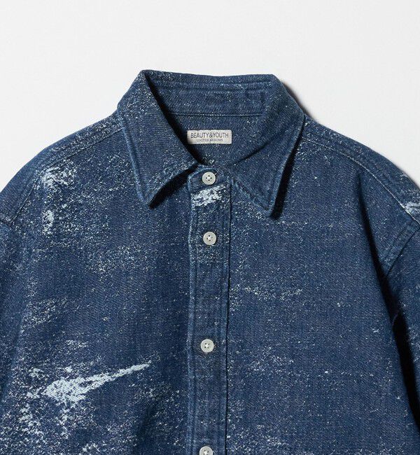 BEAUTY&YOUTH UNITED ARROWS「ジャガード デニム レギュラー シャツ FORM型 ver2」|シャツ・ブラウス|
