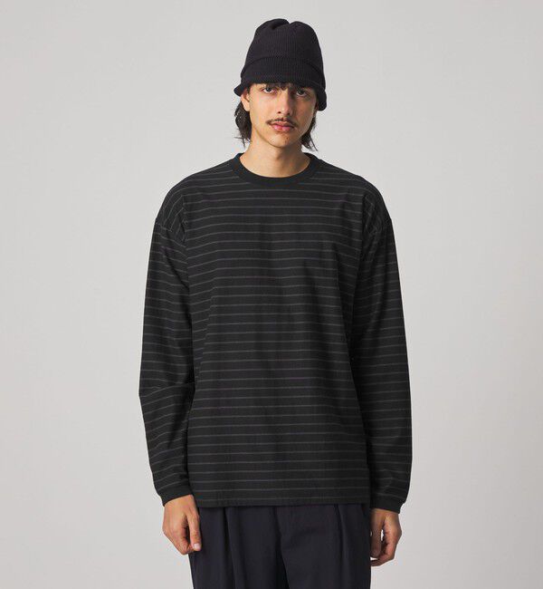 STEVEN ALAN「＜Steven Alan＞ オーガニックコットン アソート ボーダー ロングスリーブ Tシャツ BOLD」|Tシャツ・カットソー|